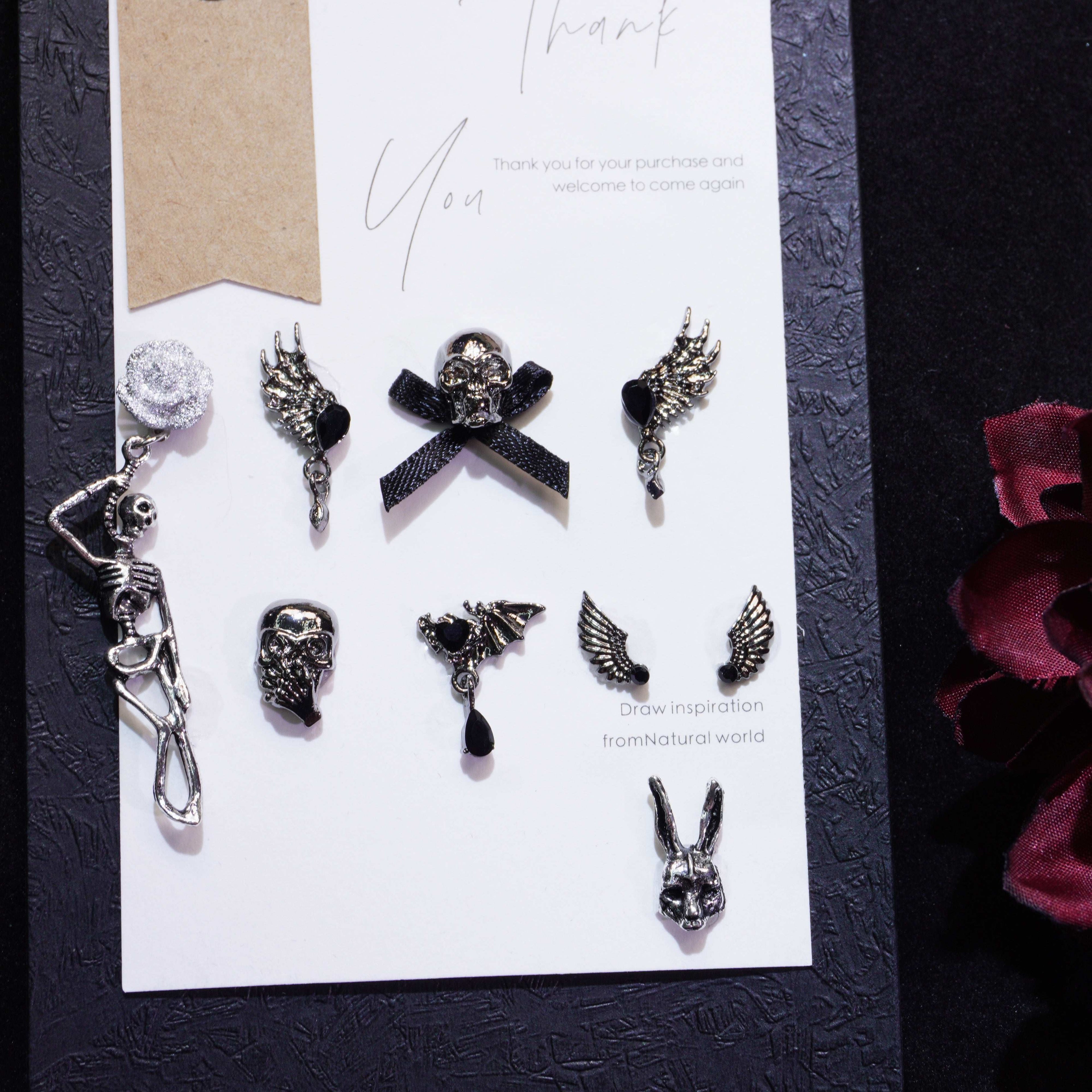 Dance With Skeleton-Shine Shine DIY Metal Nail Charms