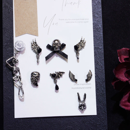 Dance With Skeleton-Shine Shine DIY Metal Nail Charms