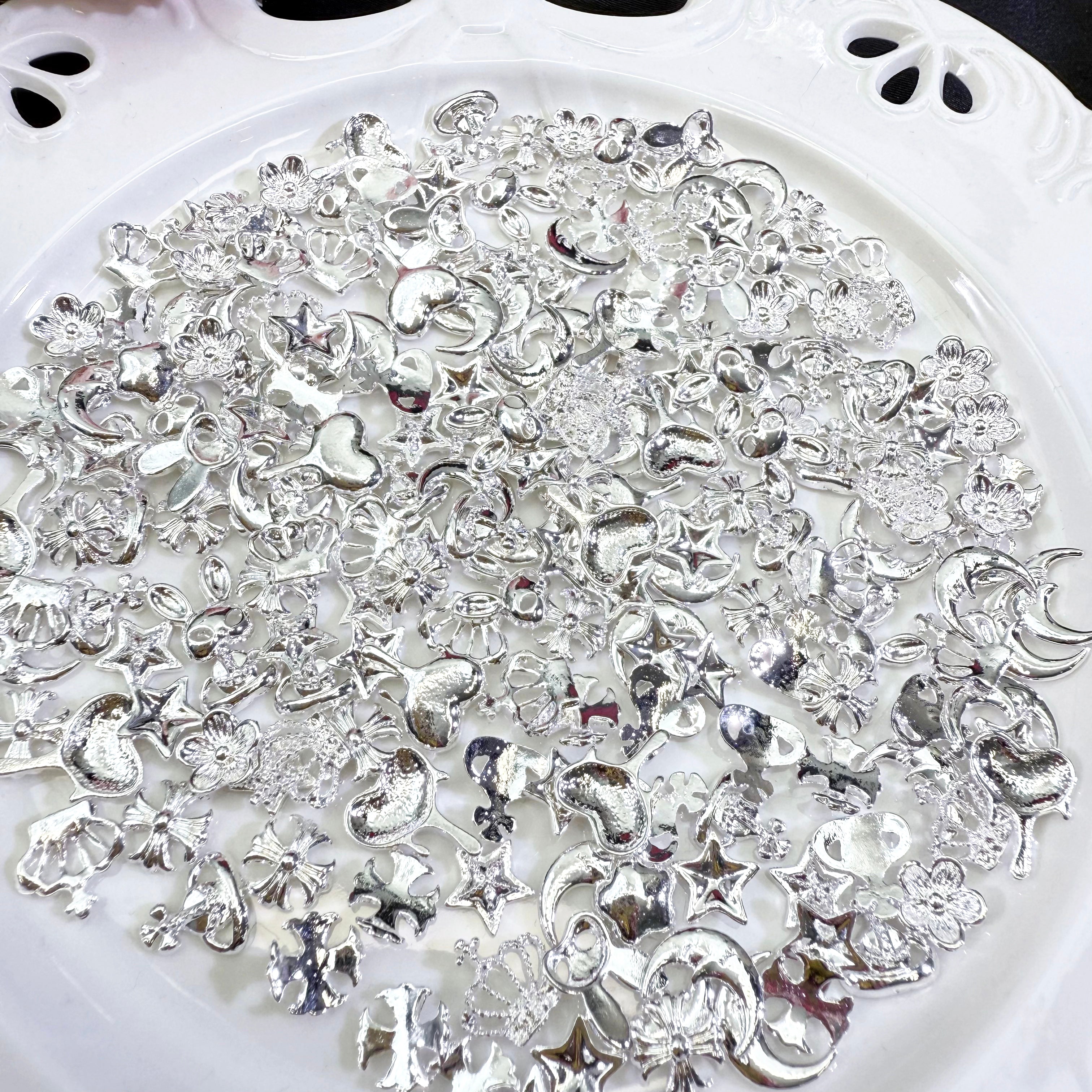 Silver Dream-Shine Shine DIY Glass Nail Charms