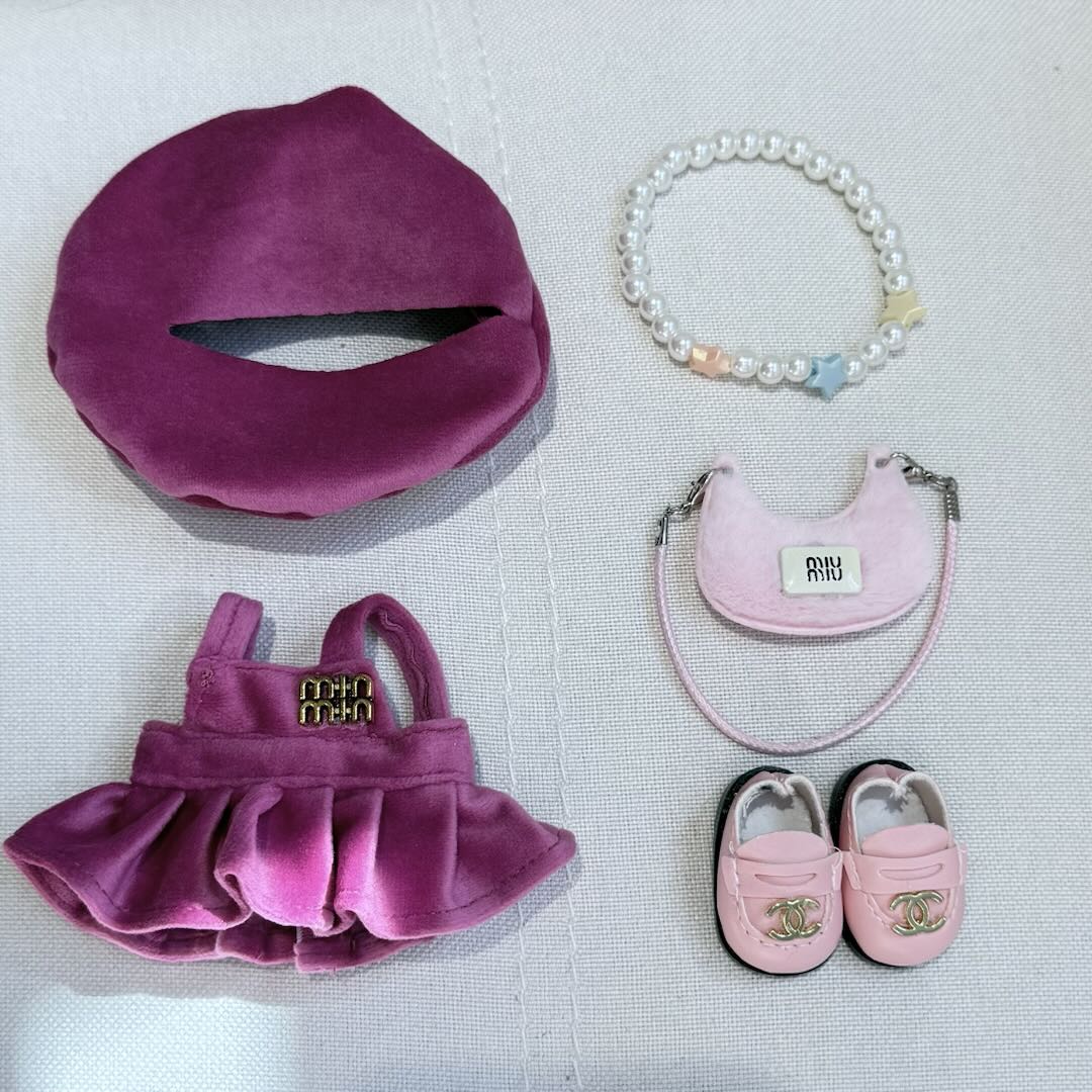 [WY-72]Silky Mimi Set-for 17cm Dolls (Labubu-Optimized Fit)