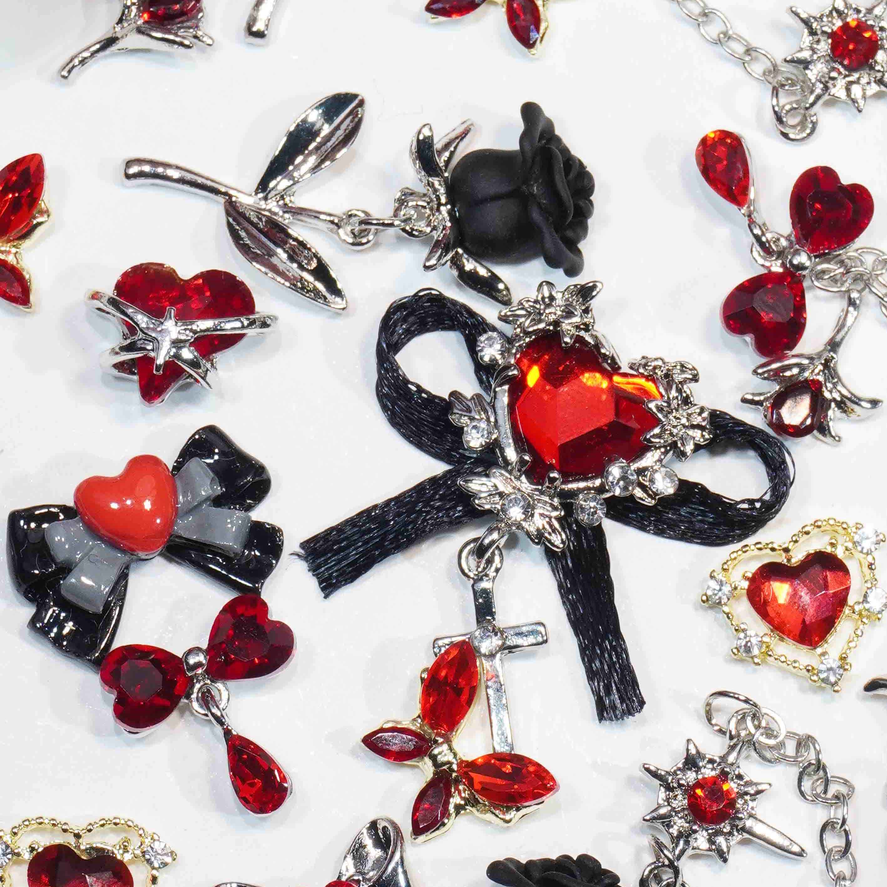 Rose with thorns-Shine Shine DIY Metal Nail Charms