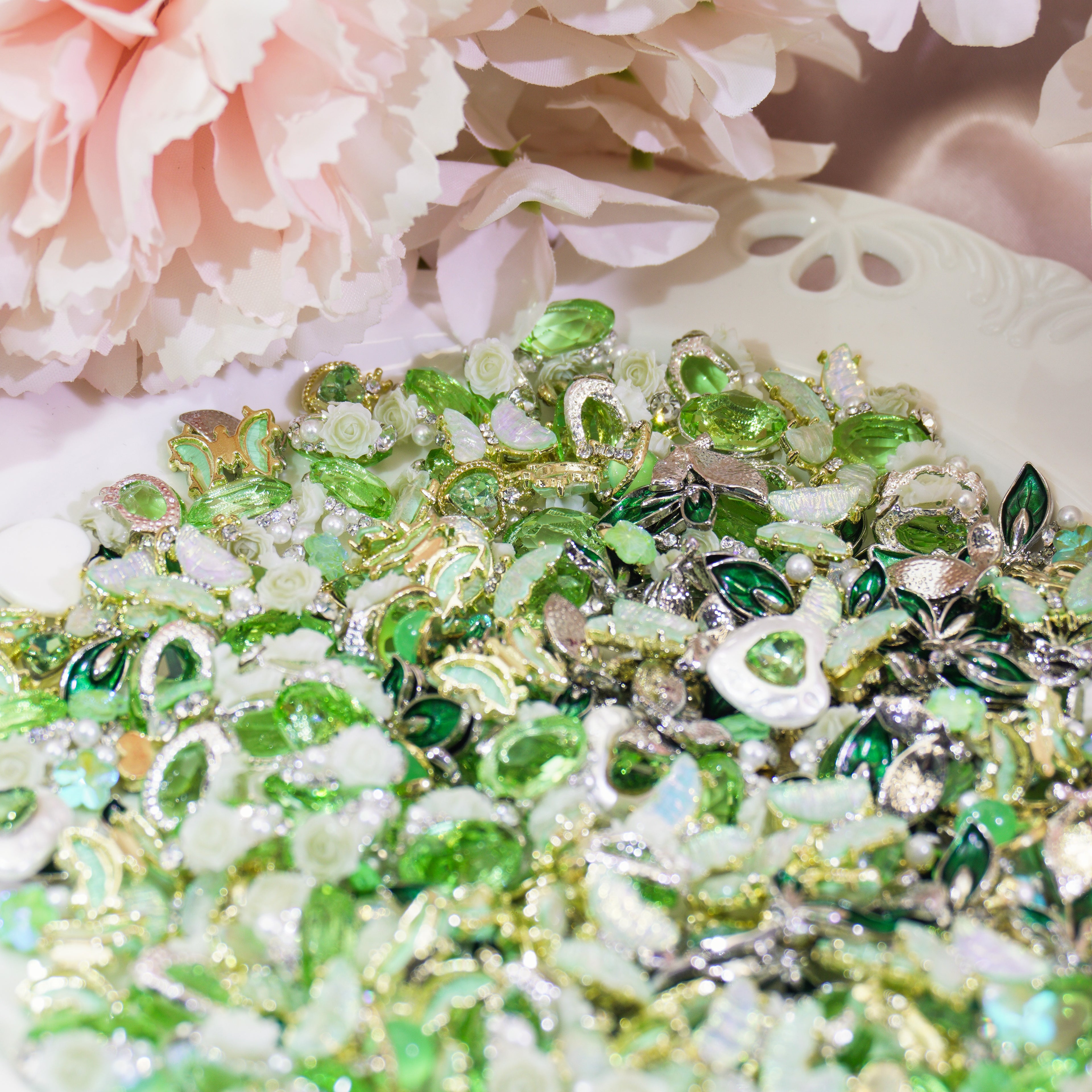 Green Serenade-Shine Shine DIY Metal Nails/Charms