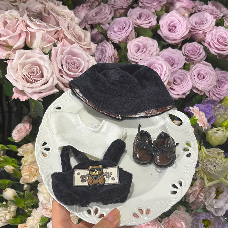 [WY-01]Bourbon Bear set-for 17cm Dolls (Labubu-Optimized Fit）
