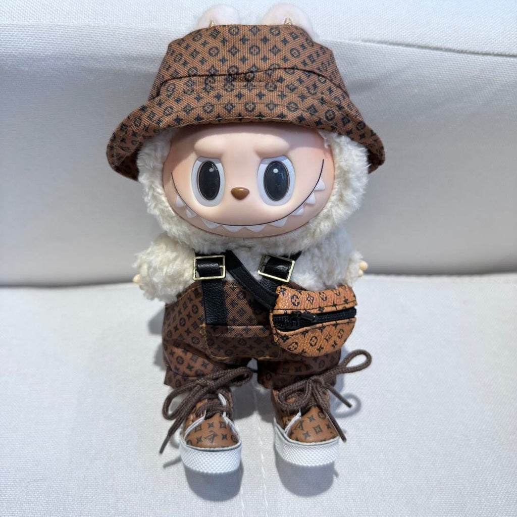 [WY-35]LU Leather set-for 17cm Dolls (Labubu-Optimized Fit）