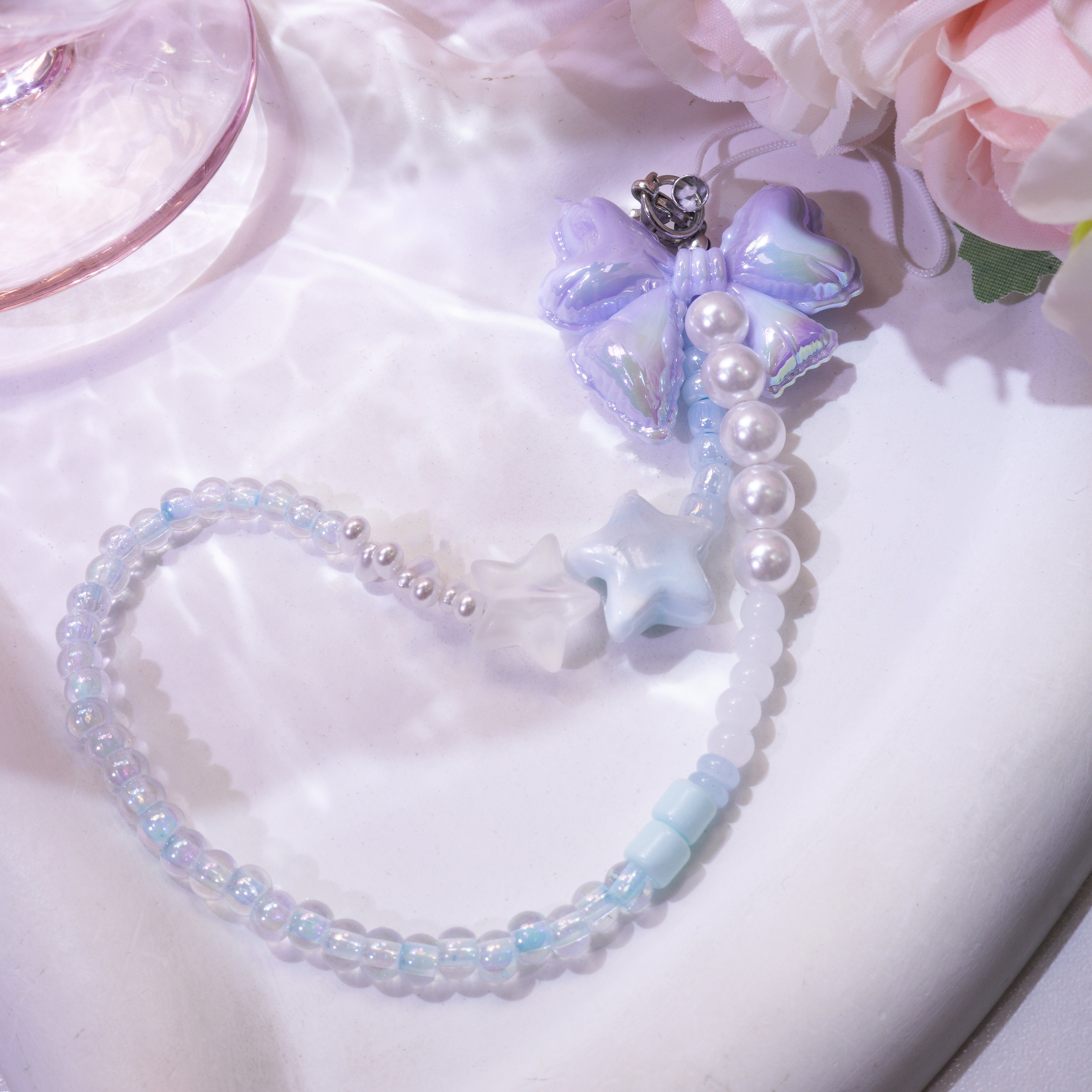 Kit de correa para teléfono con colgante de costa serena