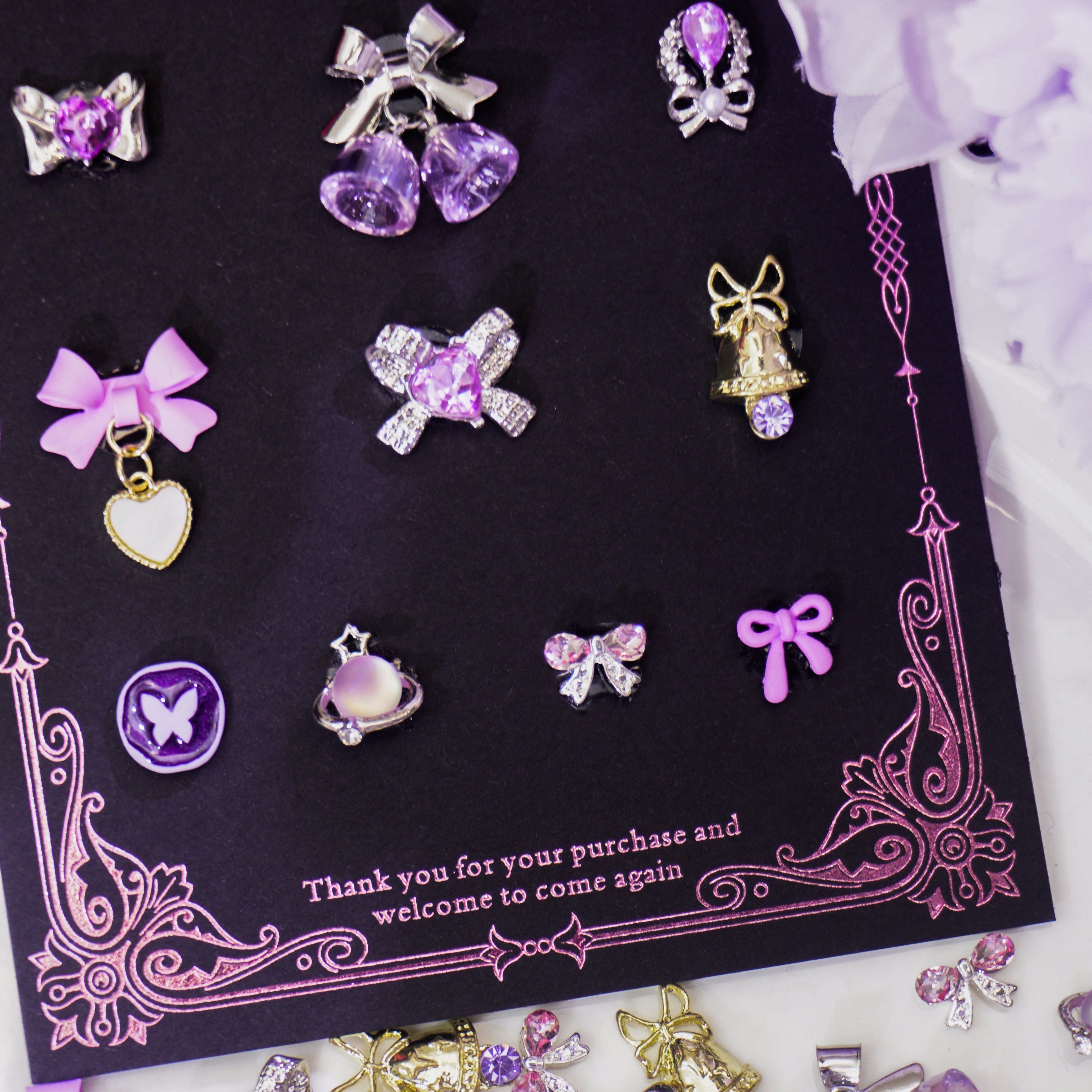 Lavender Romance-Shine Shine DIY Metal Nail Charms