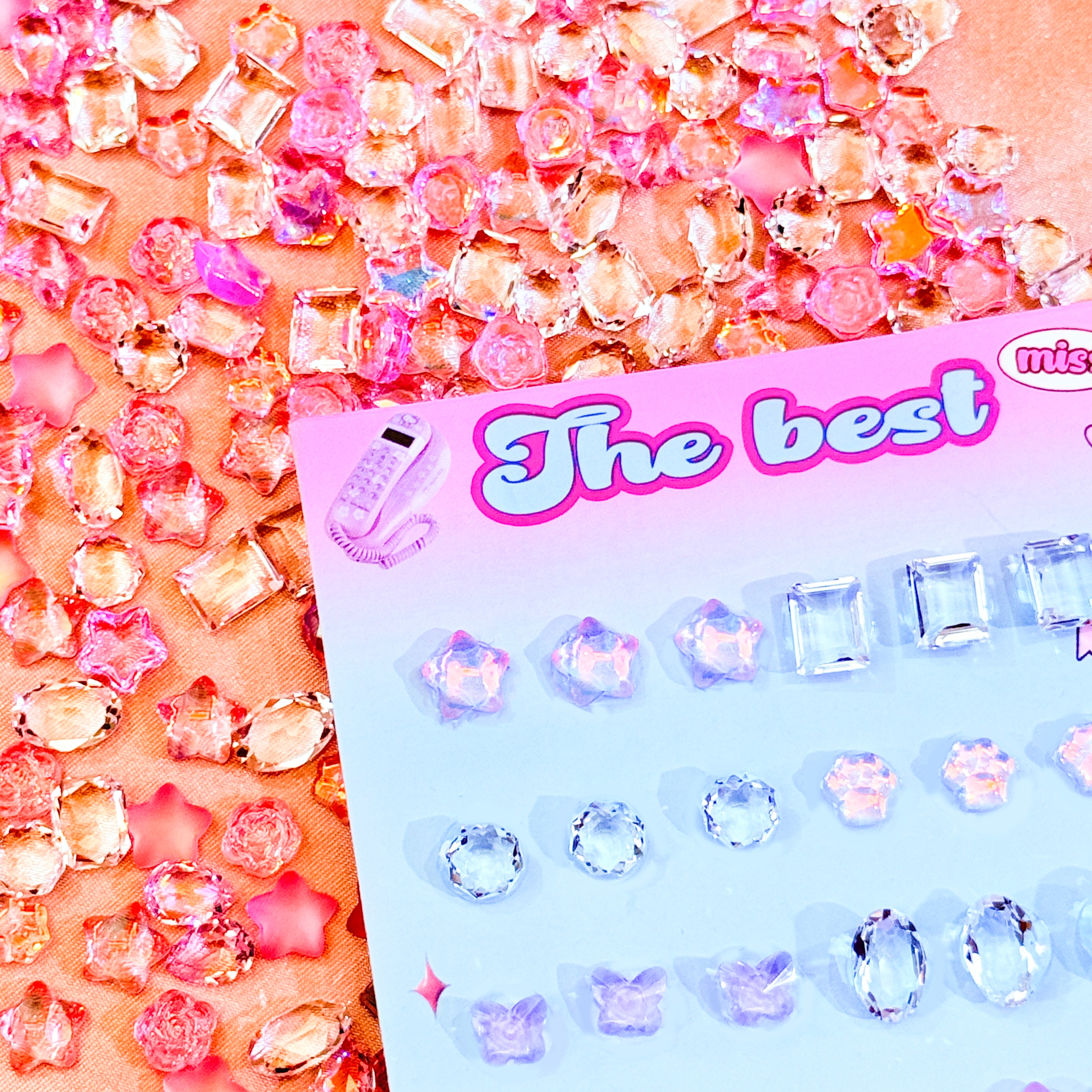 Cotton Candy-Shine Shine DIY Glass Nail Charms