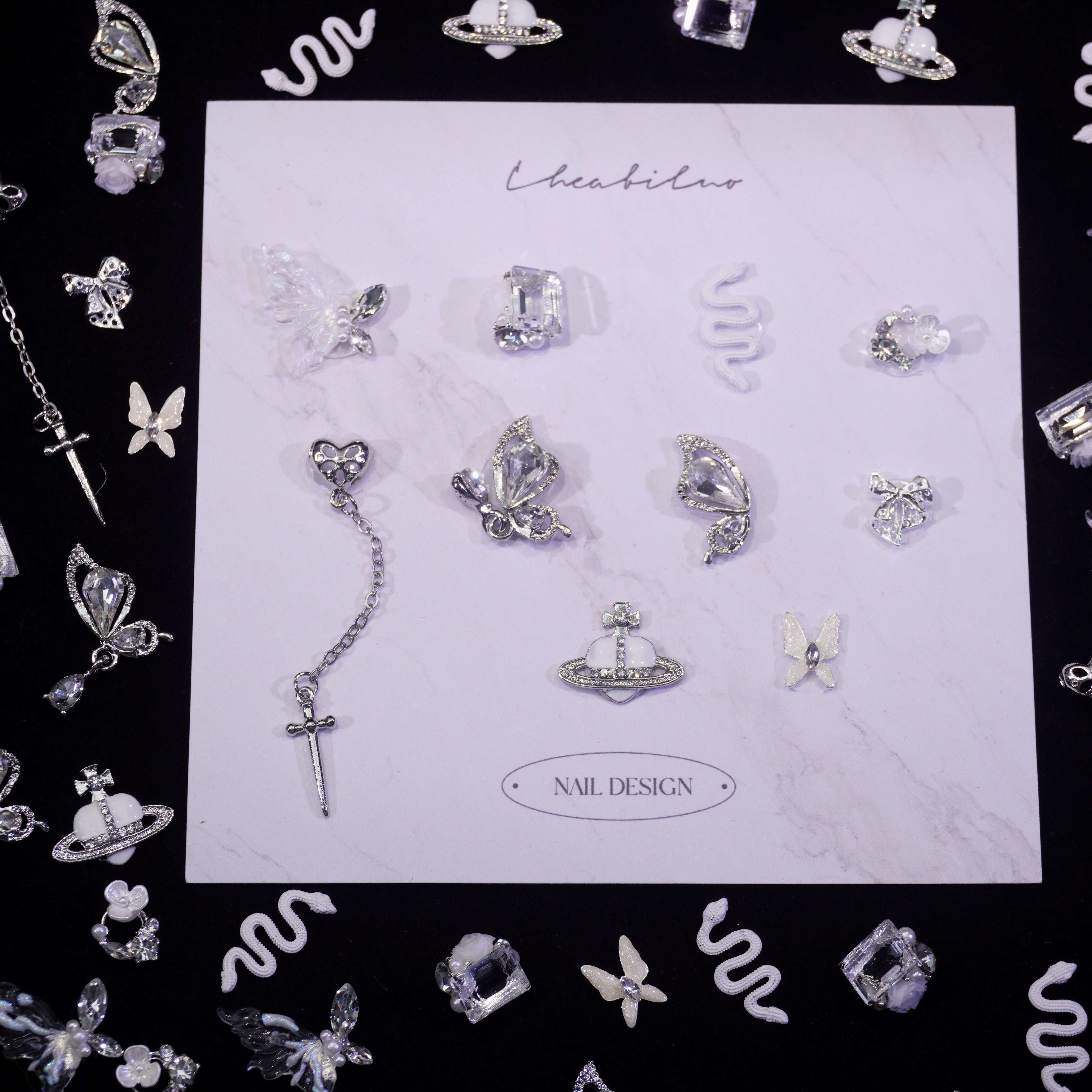 Fluttering Wings-Shine Shine DIY Metal Nail Charms