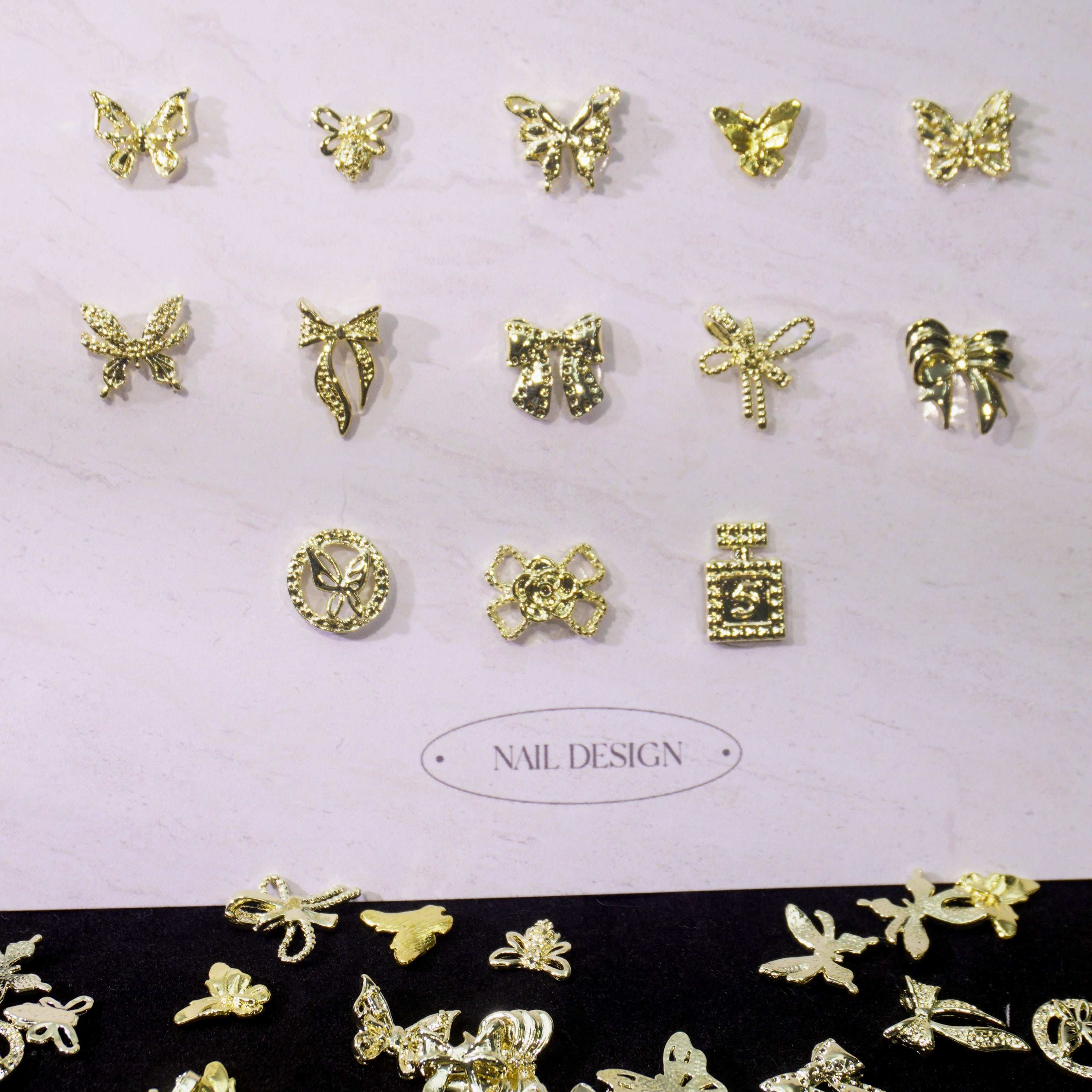 Aureate Dazzle-Shine Shine DIY Metal Nail Charms