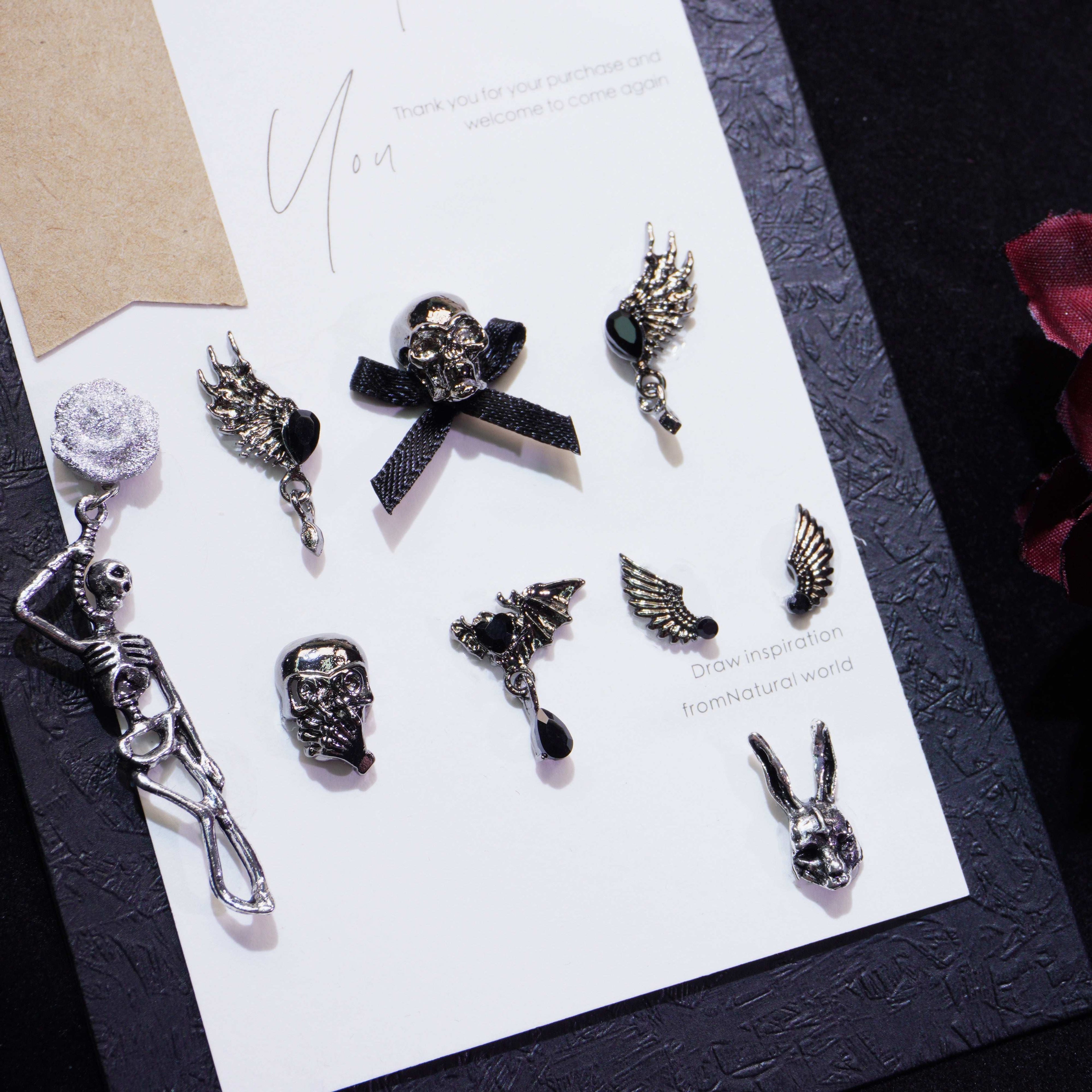 Dance With Skeleton-Shine Shine DIY Metal Nail Charms