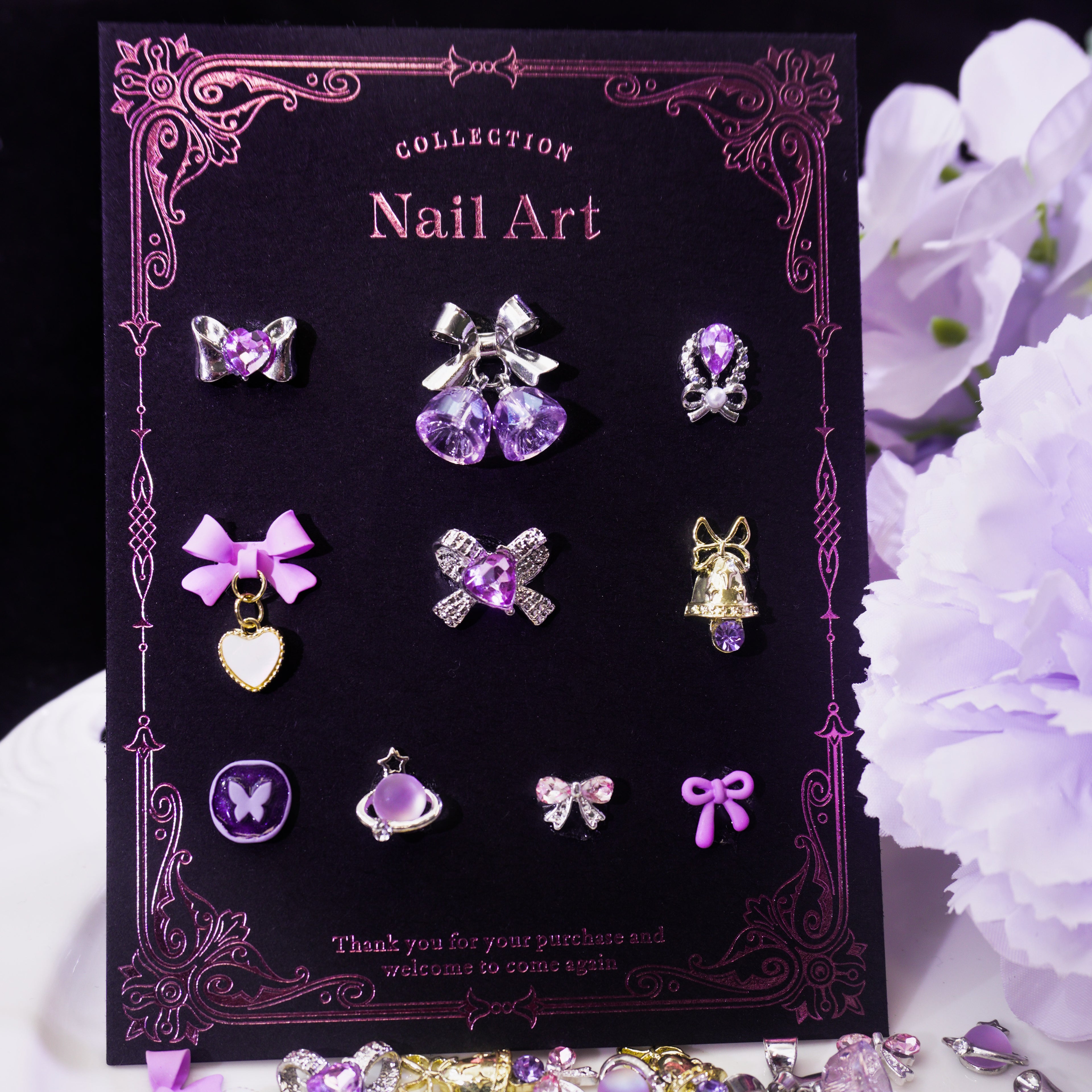 Lavender Romance-Shine Shine DIY Metal Nail Charms