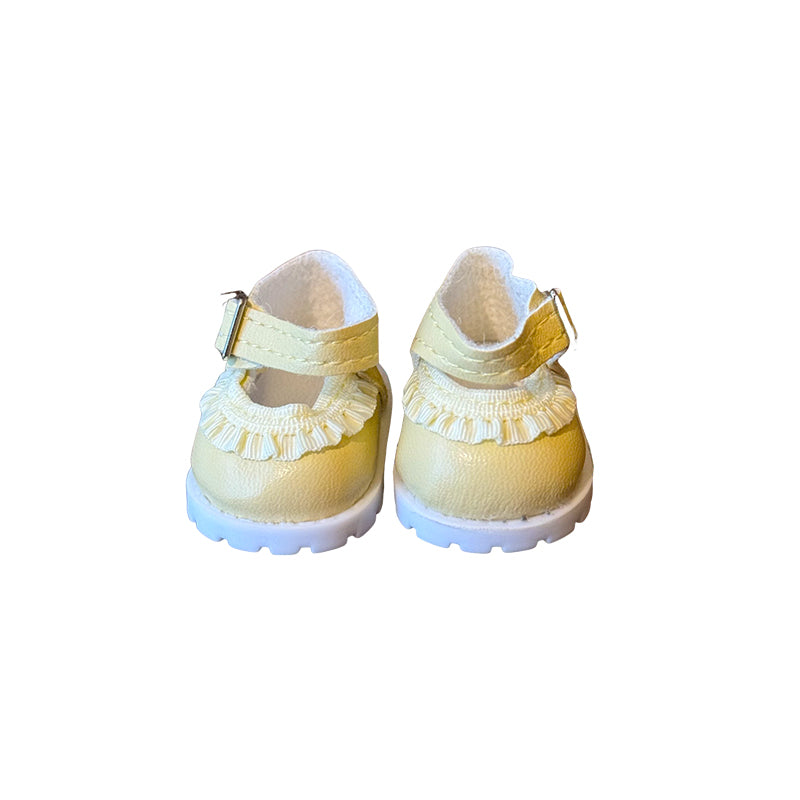 Pure Color Doll Shoes for 17cm Dolls (Labubu-Optimized Fit）