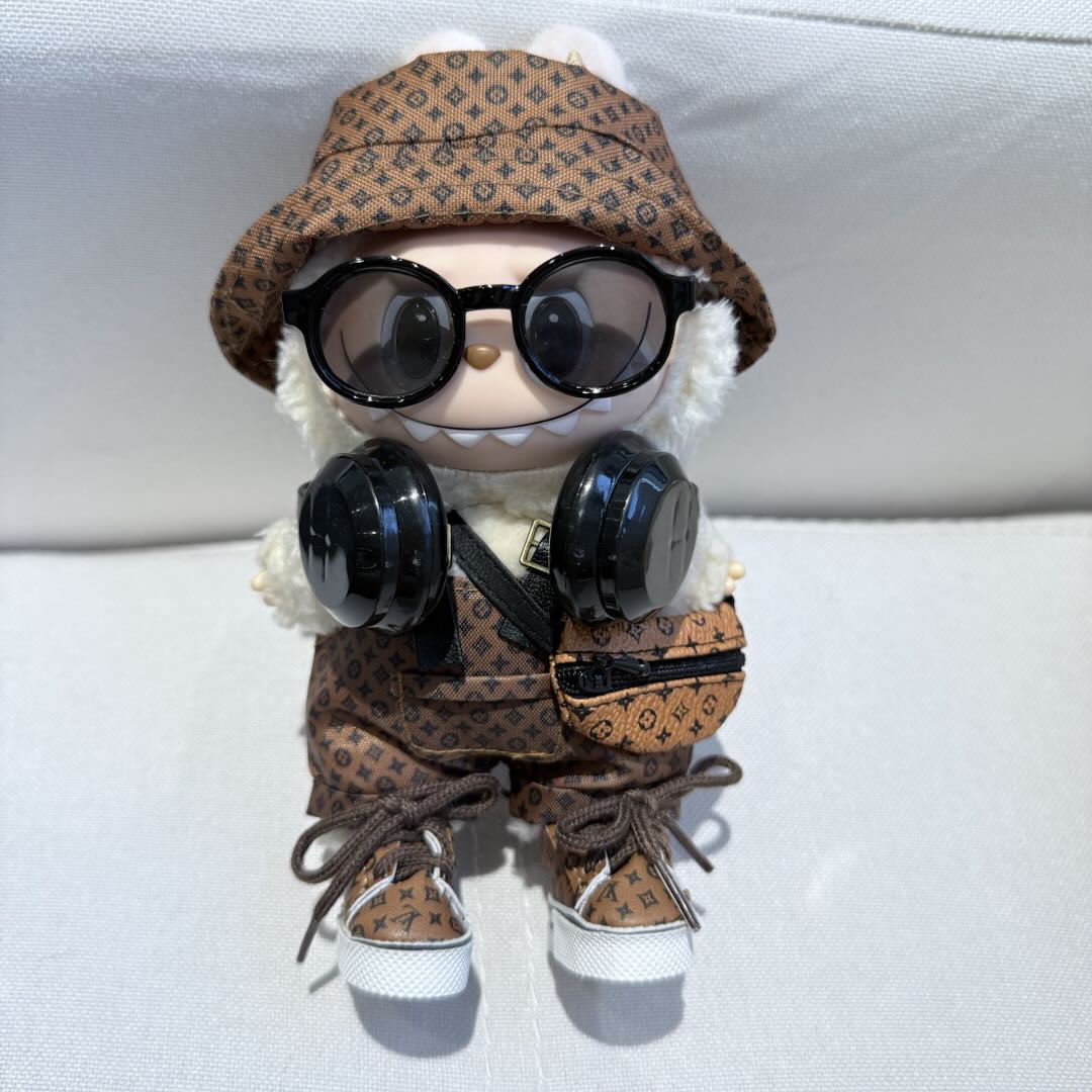 [WY-35]LU Leather set-for 17cm Dolls (Labubu-Optimized Fit）