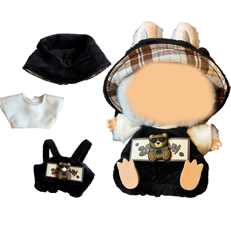 [WY-01]Bourbon Bear set-for 17cm Dolls (Labubu-Optimized Fit）