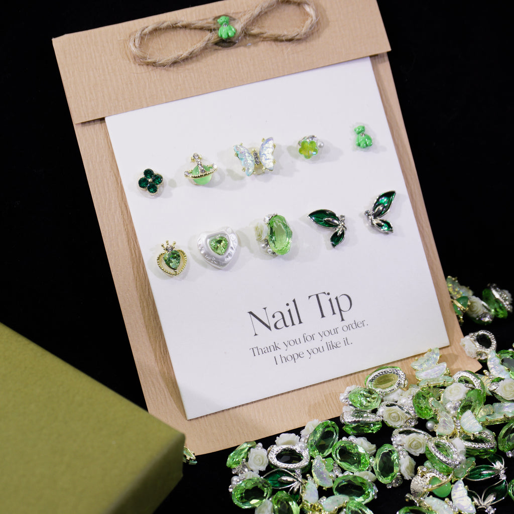Green Serenade-Shine Shine DIY Metal Nails/Charms