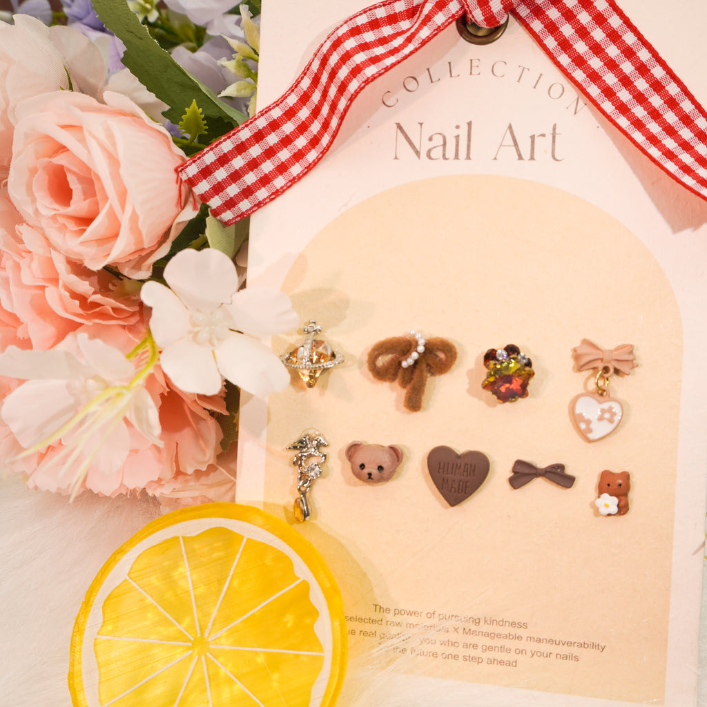 Frothy Cappuccino-Shine Shine DIY Metal Nail Charms