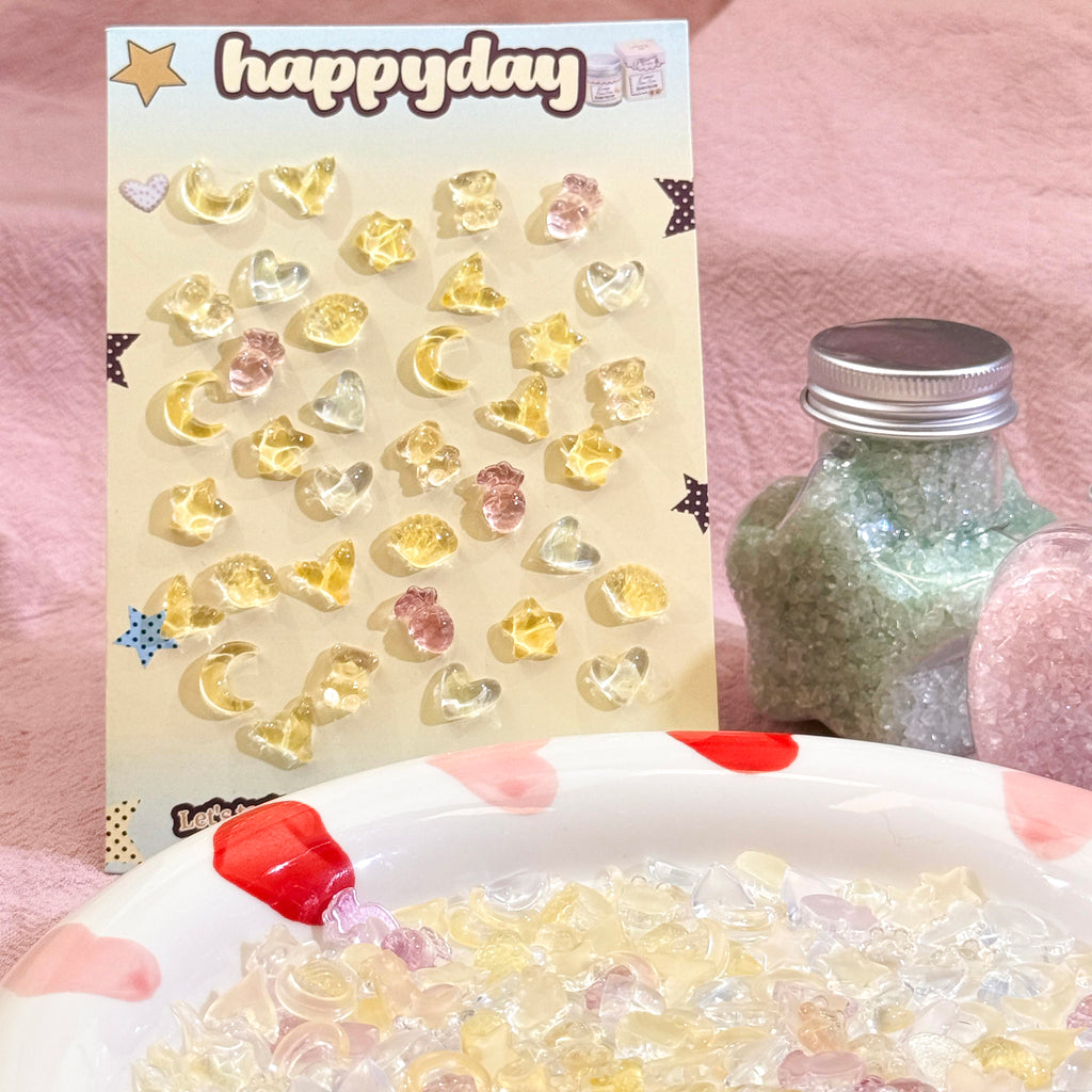 Sunshine Sparkle-Shine Shine DIY UV Change Glass Nail Charms