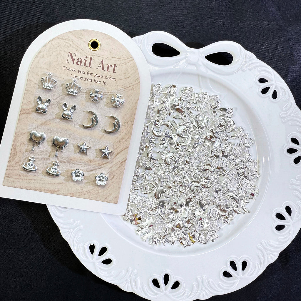 Silver Dream-Shine Shine DIY Glass Nail Charms