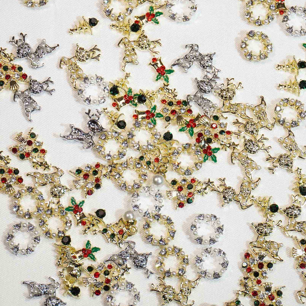 Christmas Greeting -Shine Shine DIY  Metal Alloy Nail Charms