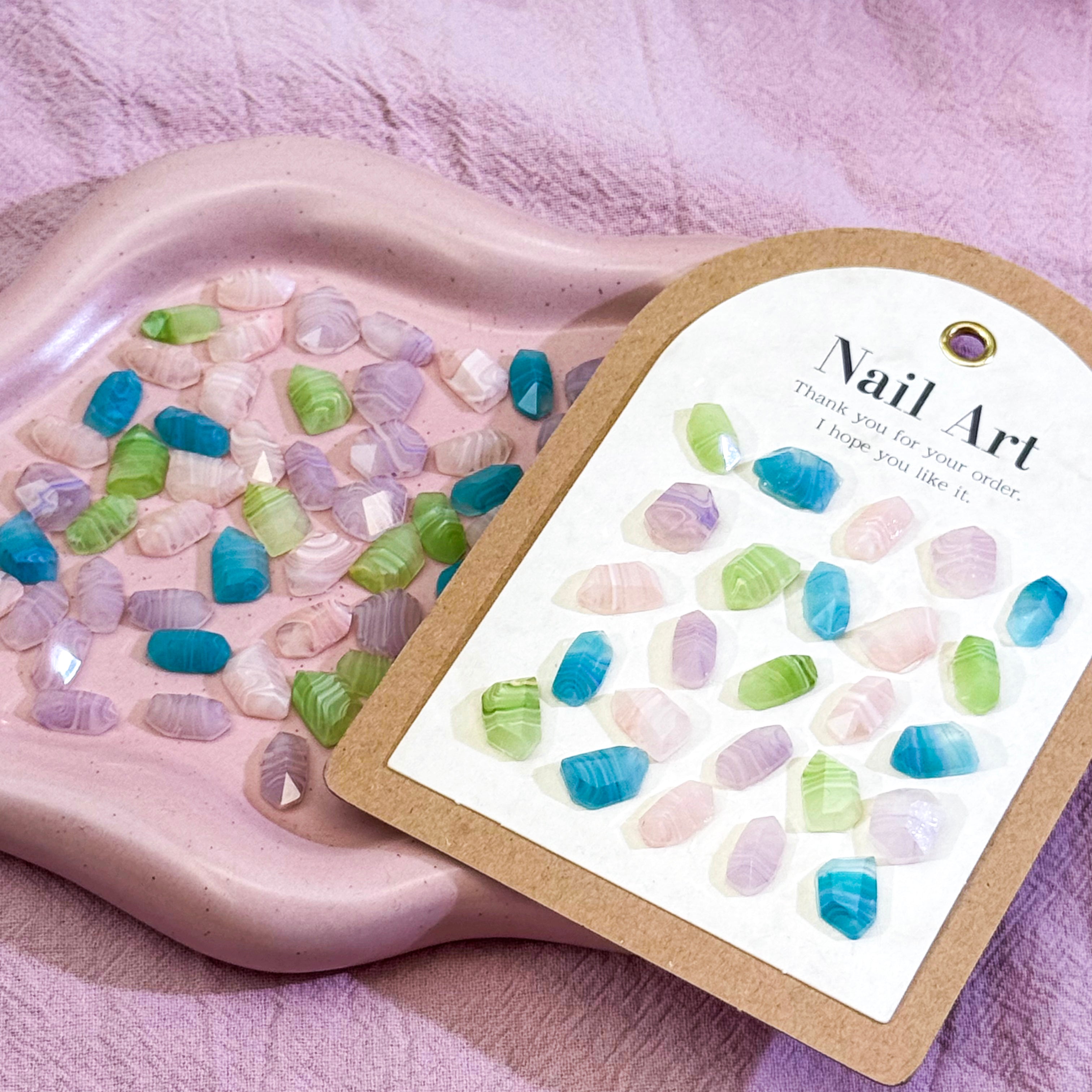 Rainbow Sparkles-Shine Shine DIY Glass Nail Charms