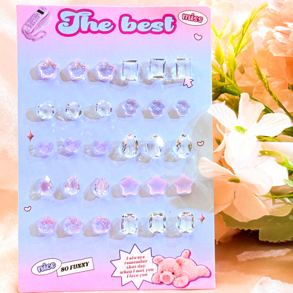 Cotton Candy-Shine Shine DIY Glass Nail Charms