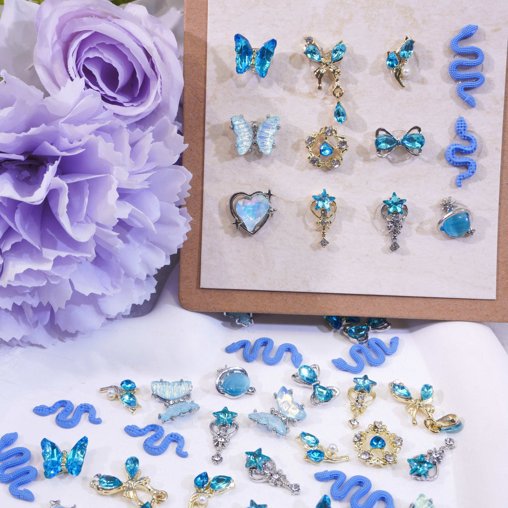 Blue Enchantress-Shine Shine DIY Metal Nail Charms