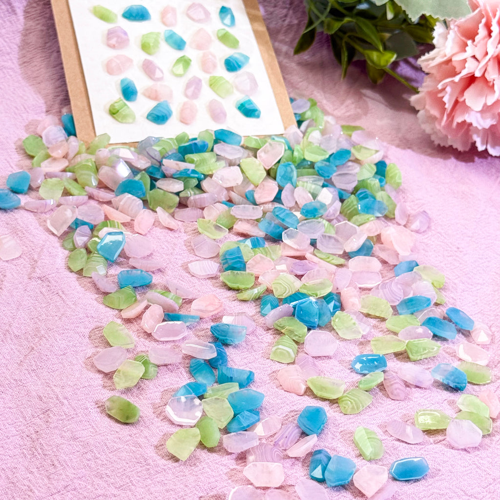 Rainbow Sparkles-Shine Shine DIY Glass Nail Charms