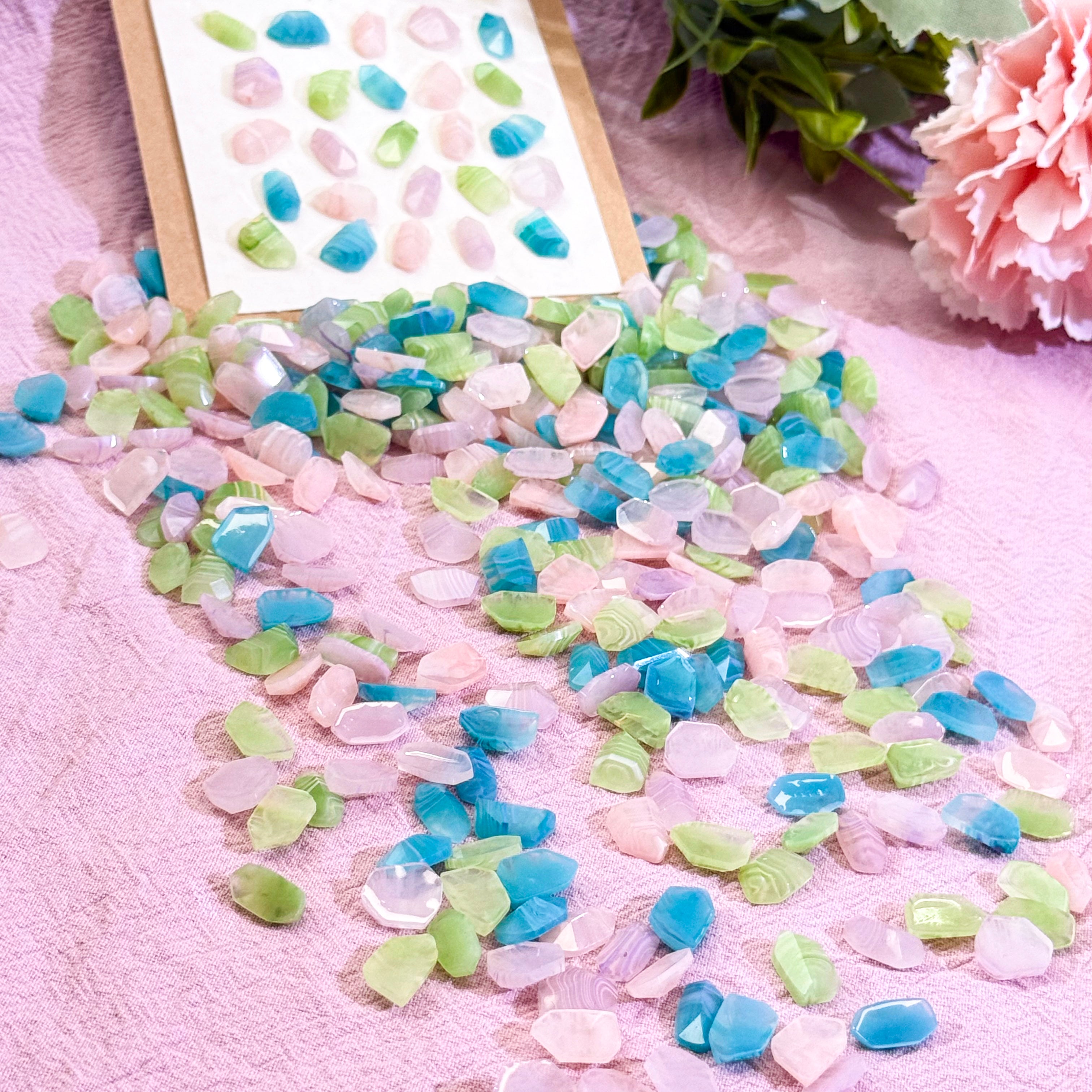 Rainbow Sparkles-Shine Shine DIY Glass Nail Charms