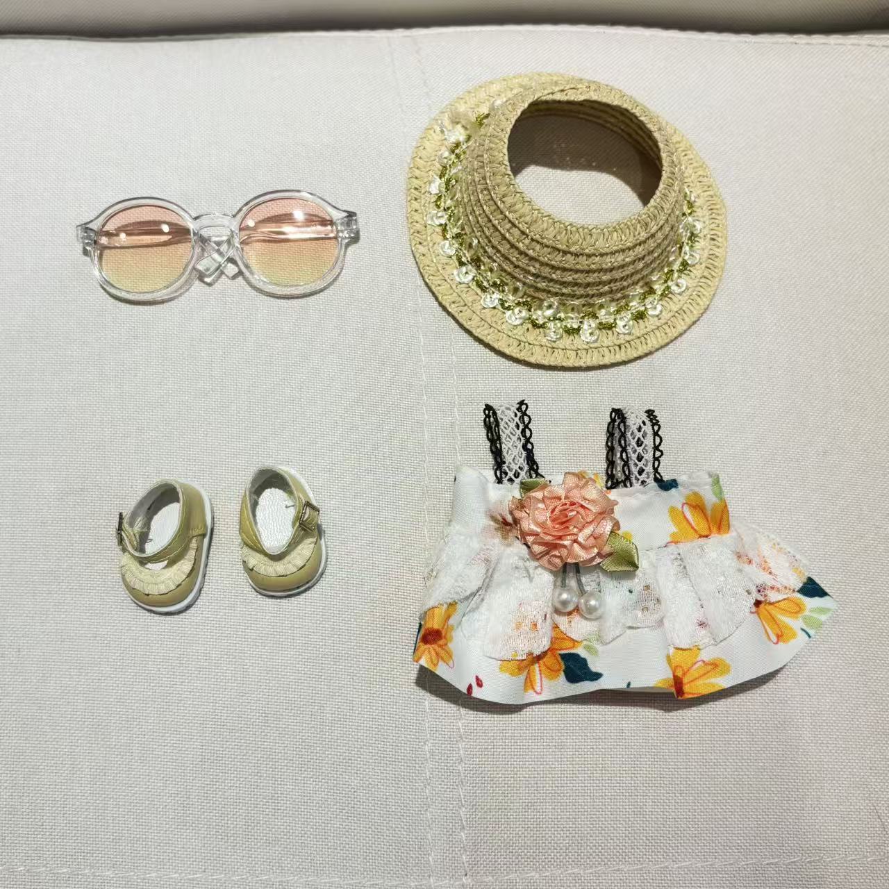 [WY-13]Pearl Tulle Daydream set-for 17cm Dolls (Labubu-Optimized Fit）