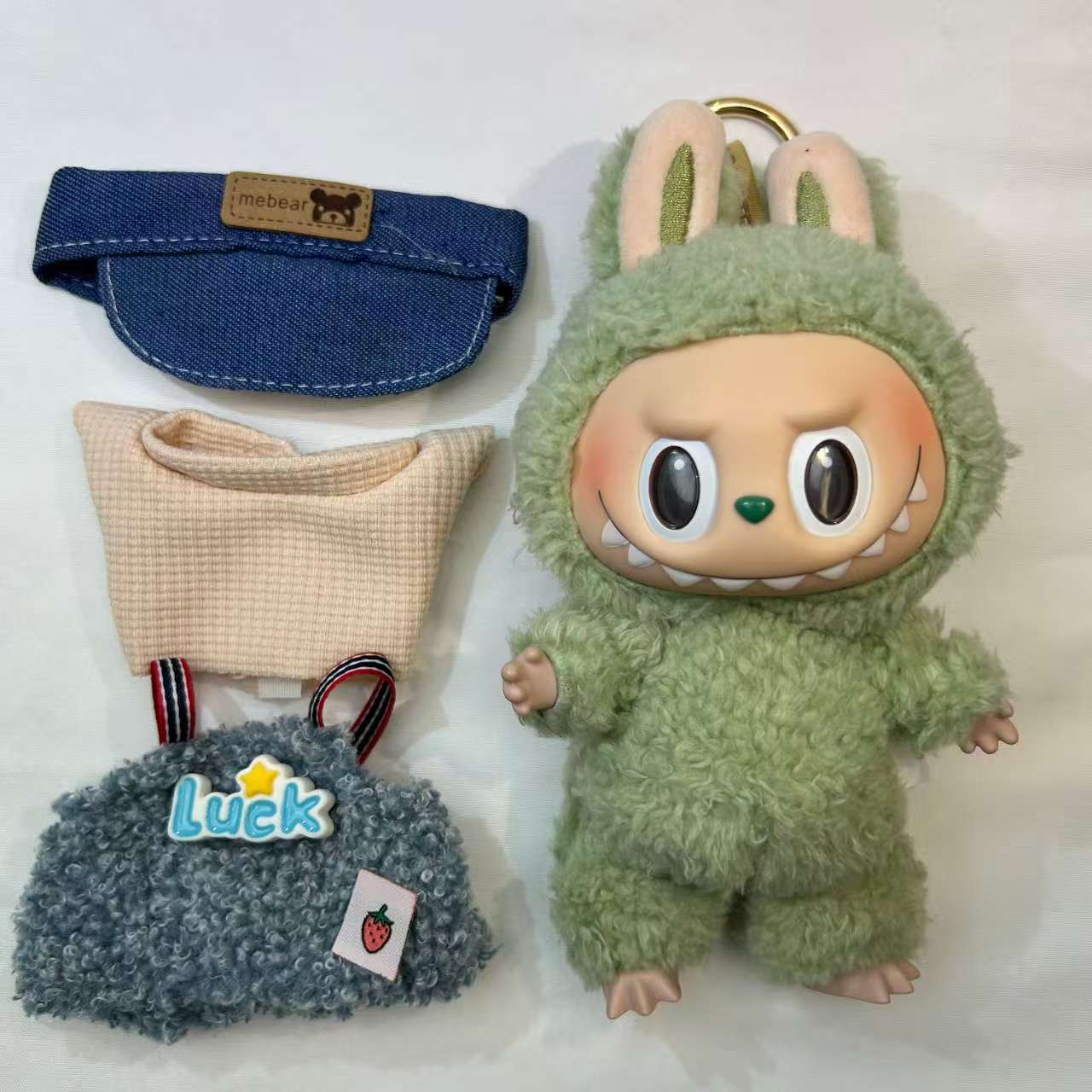 [WY-12]Blueberry Luck Charm set-for 17cm Dolls (Labubu-Optimized Fit)