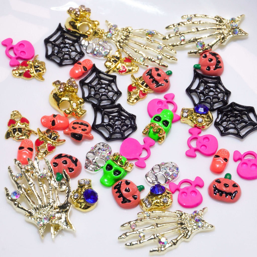 Colorful Halloween-Shine Shine DIY Metal Nail Charms