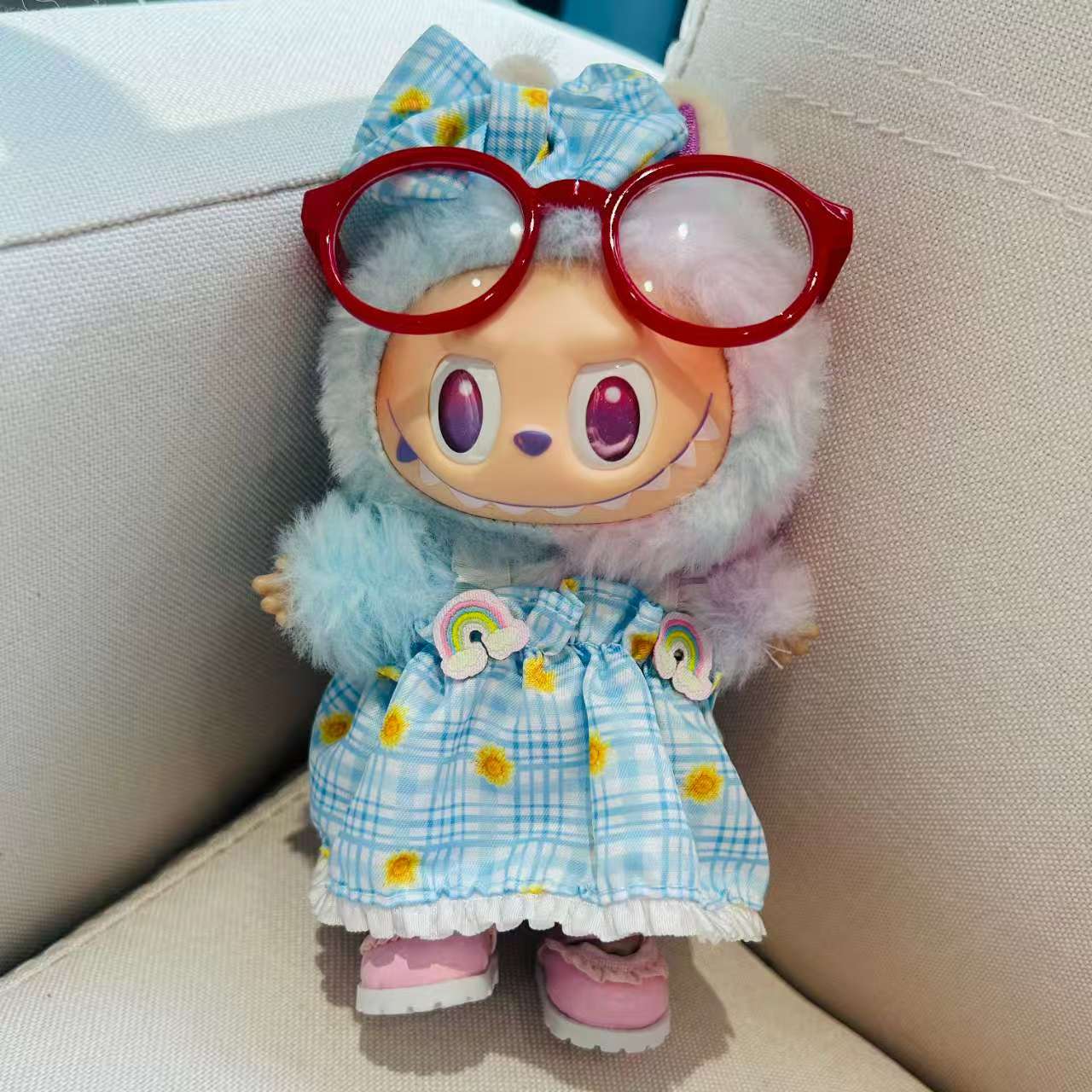 Glasses for 17cm Dolls (Labubu-Optimized Fit）