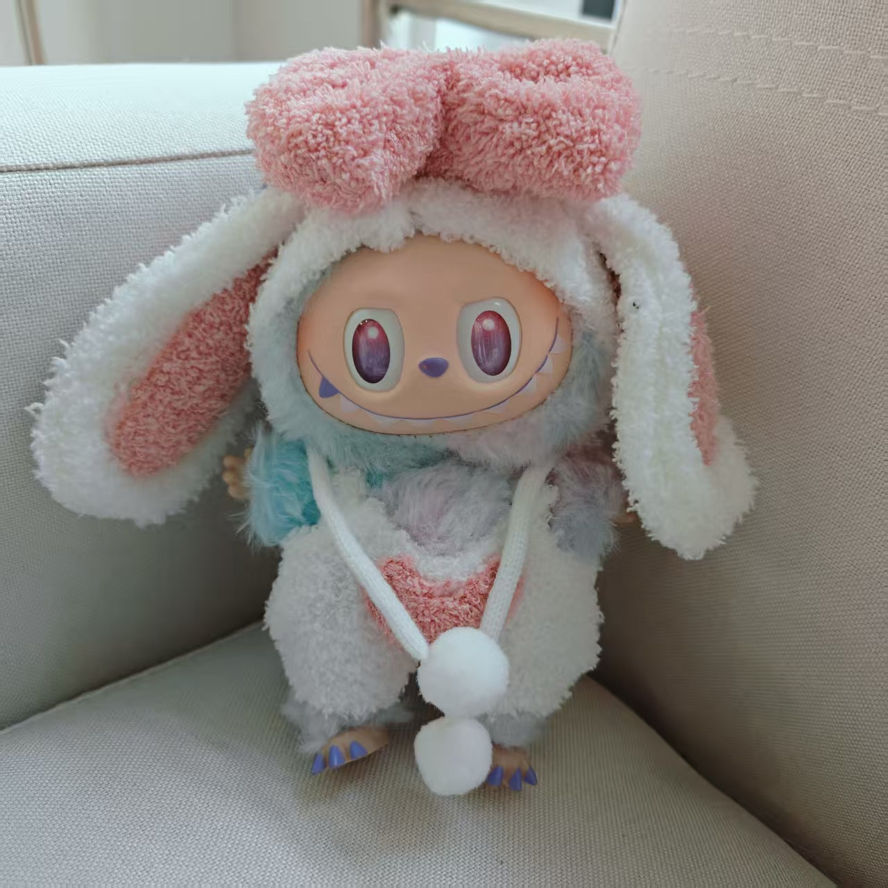 [WY-41]Fluffy Bunny Delight set-for 17cm Dolls (Labubu-Optimized Fit）