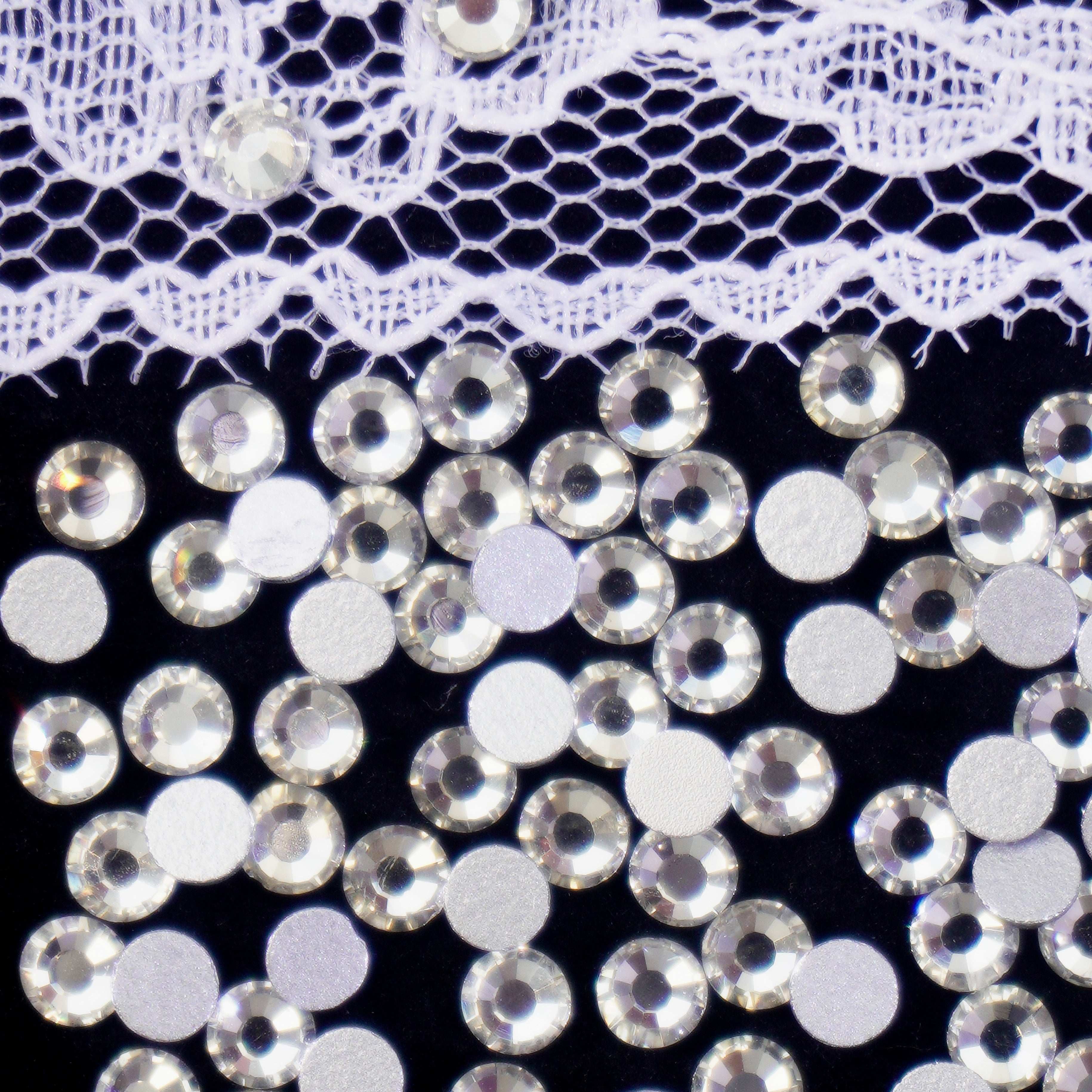 SS12 Nail Diamonds Flat Back Glass Rhinestones for Nail& DIY Jewelry Making Decorations Charms over 120PCS