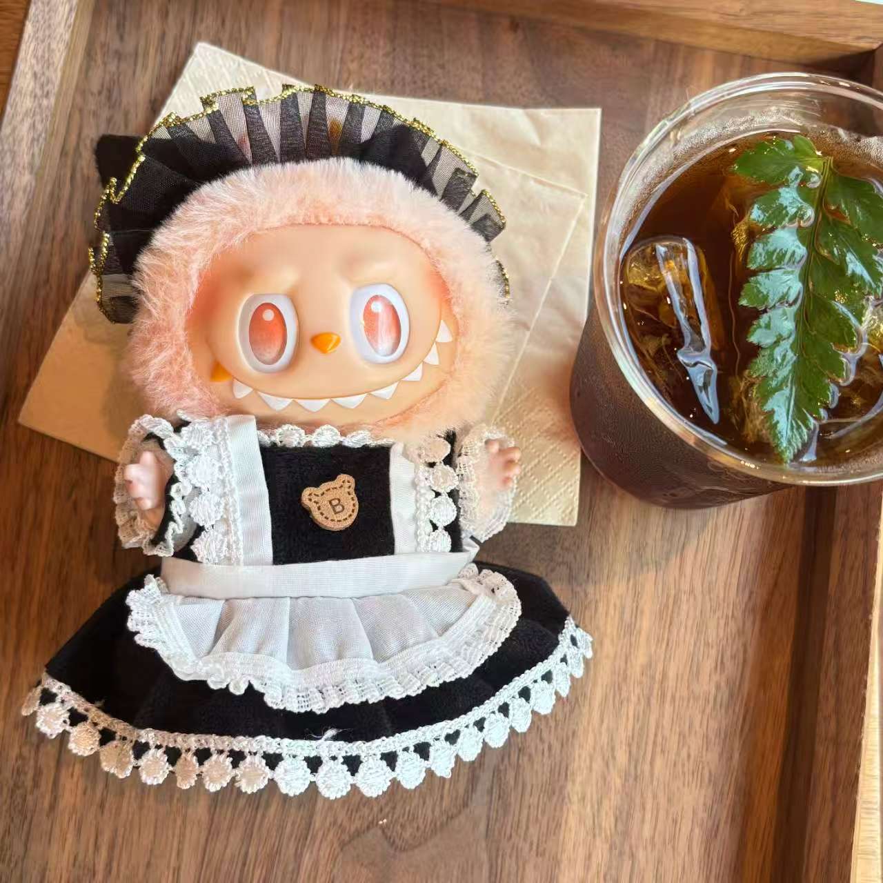 [WY-20]Belle's Noir Tea Party set-for 17cm Dolls (Labubu-Optimized Fit)